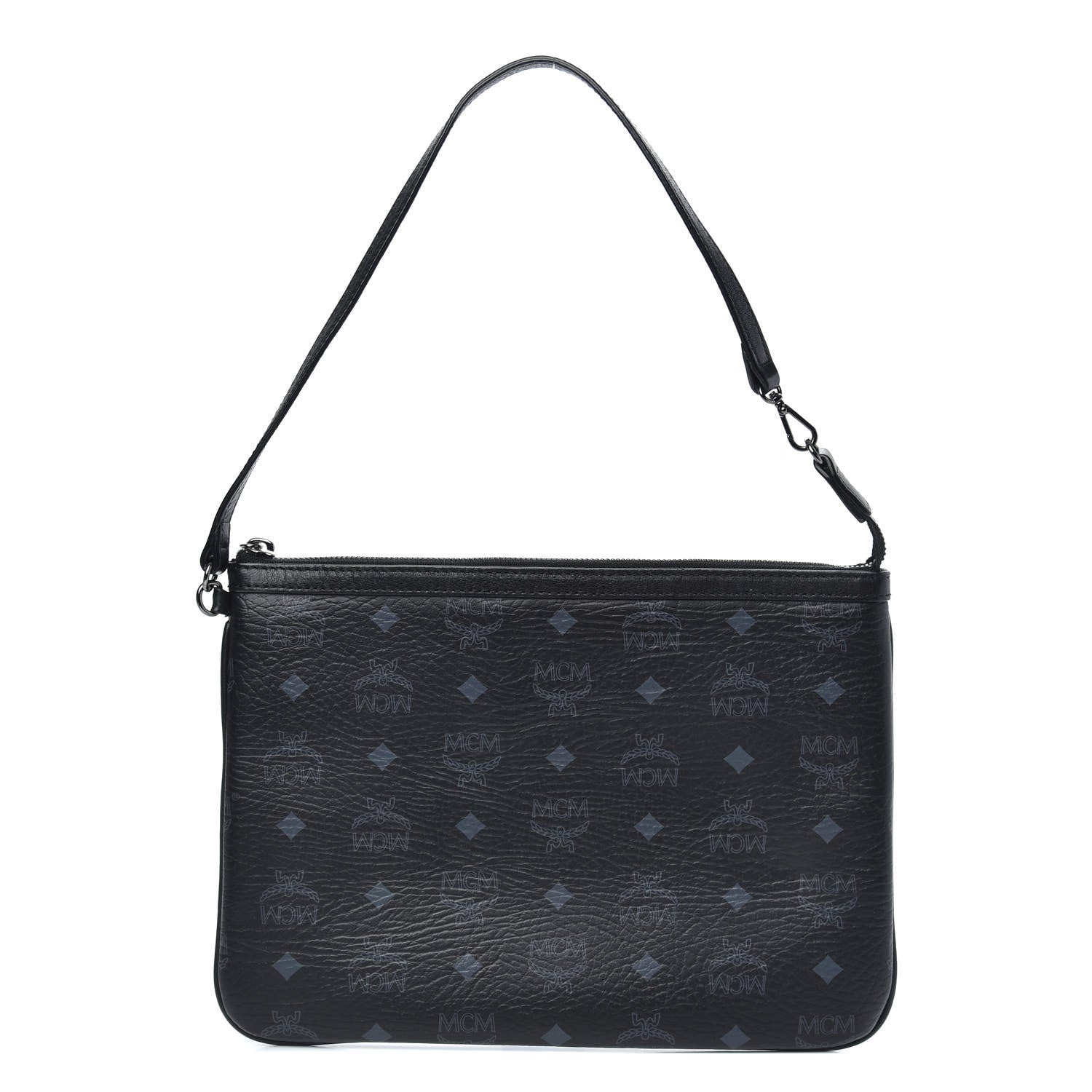 MCM Visetos Medium Crossbody Pouch Black 1 of 9