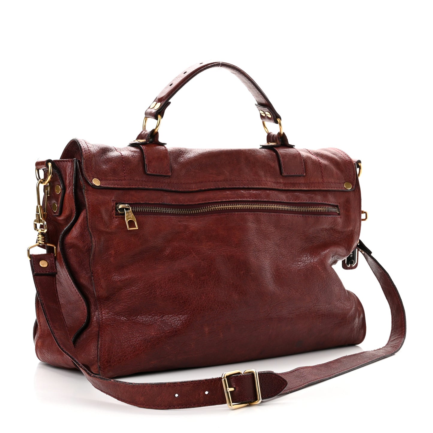 Lambskin Medium PS1 Satchel Burgundy