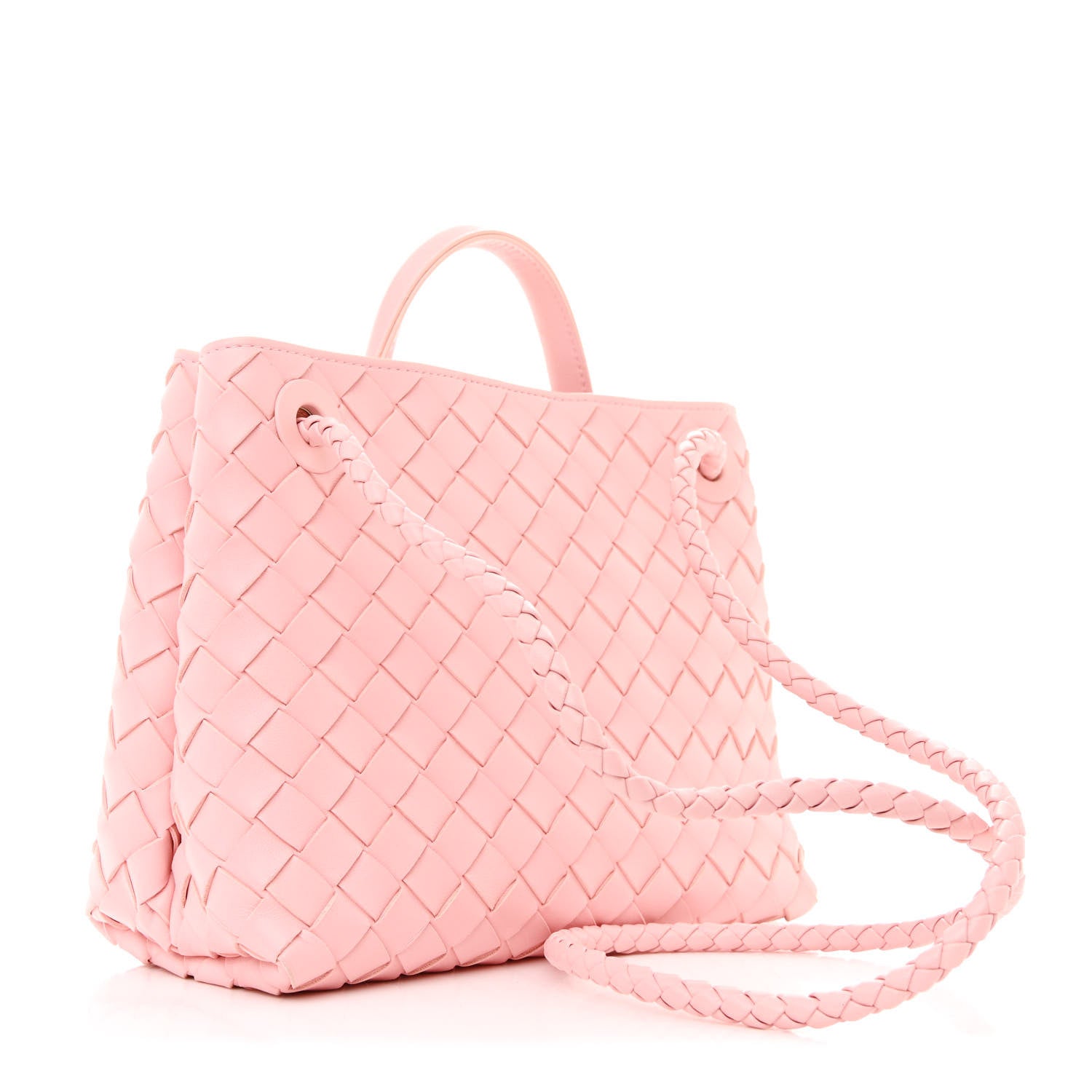Bottega Veneta Nappa Intrecciato Small Andiamo Shoulder Bag Lotus 3 of 10