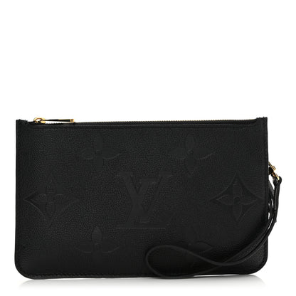 Louis Vuitton Empreinte Monogram Giant Neverfull MM Pochette Black 1 of 9