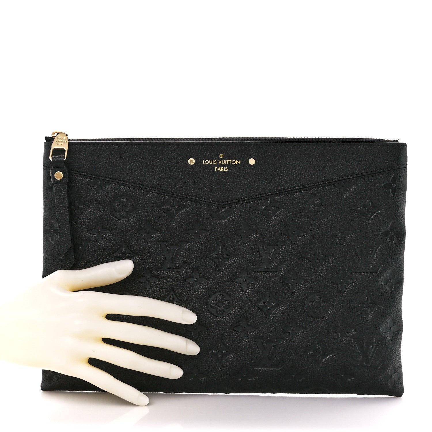 Louis Vuitton Empreinte Daily Pouch Black 2 of 11