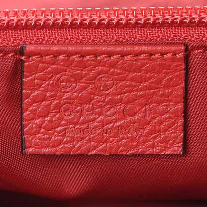 Gucci Nylon Monogram Double Buckle Flap Messenger Bag Vibrant Red 8 of 10