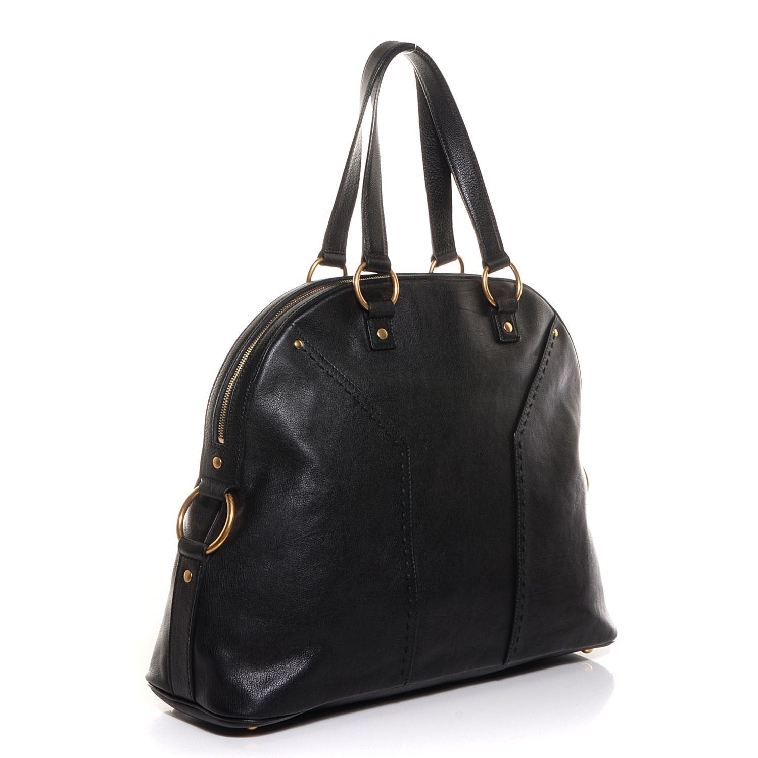 Saint Laurent Calfskin Oversized Muse Black 3 of 9