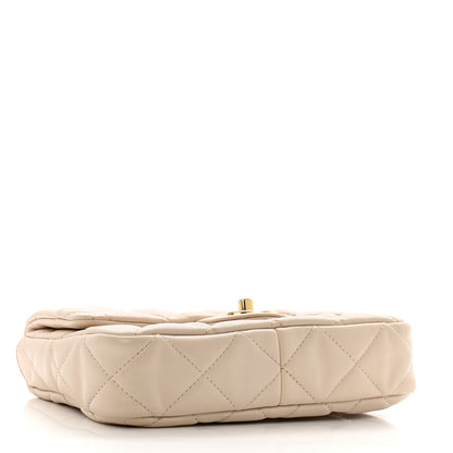 Chanel Lambskin Quilted Small CC Funky Town Flap Beige 4 of 12