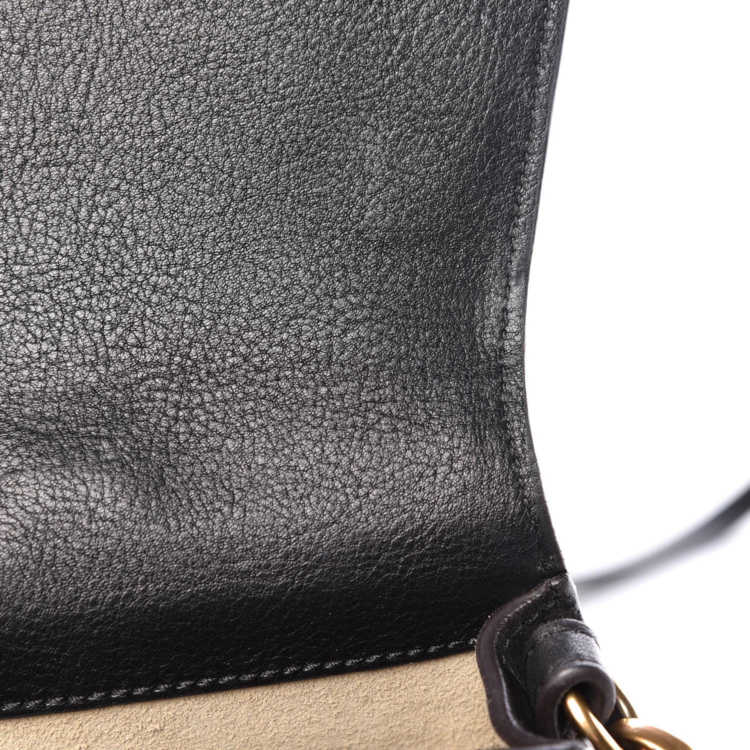 Chloe Calfskin Suede Small Nile Bracelet Bag Black 10 of 14