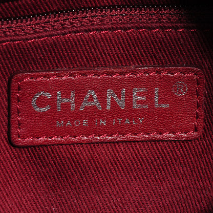 Chanel Metallic Aged Calfskin Quilted Medium Cotton Club Tote Bronze 7 of 7