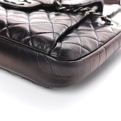 Chanel Glazed Calfskin Quilted Accordion Flap Black 9 of 9