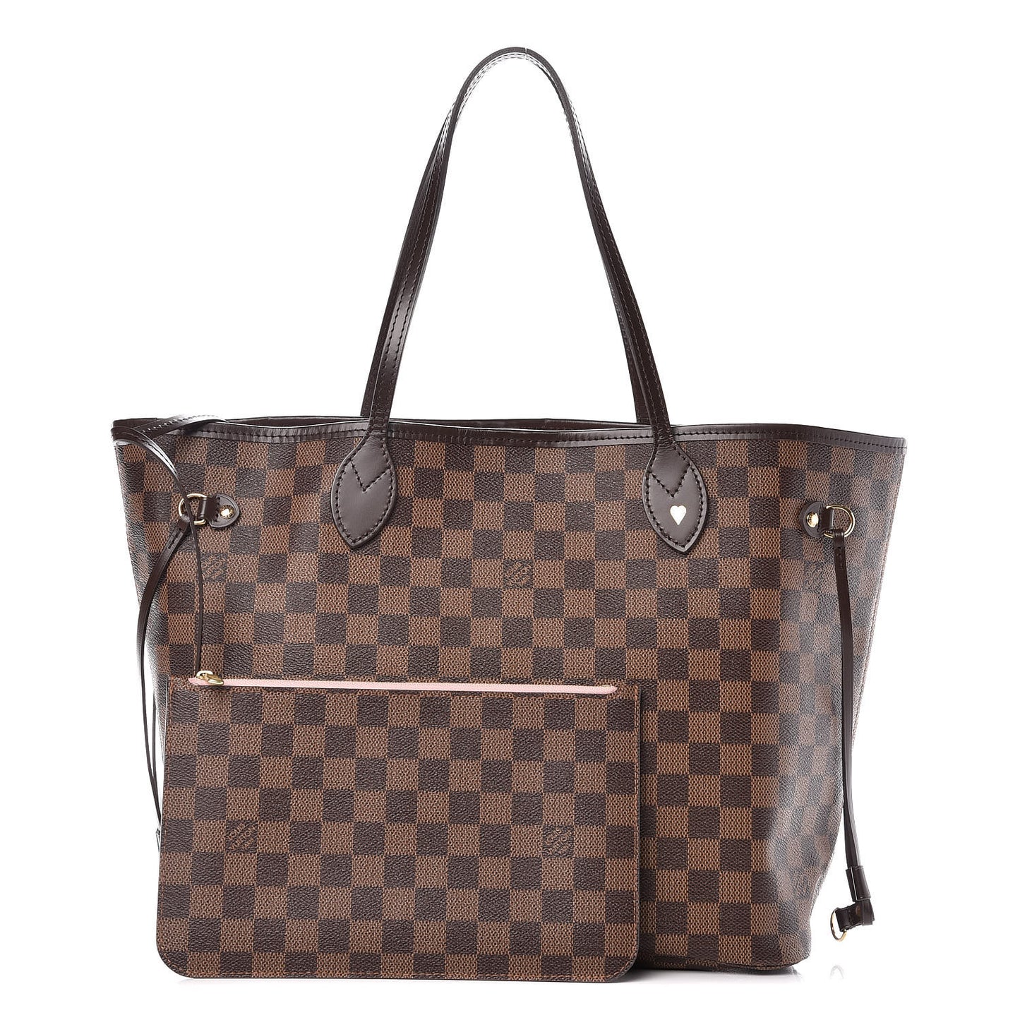 Damier Ebene Neo Neverfull MM Rose Ballerine