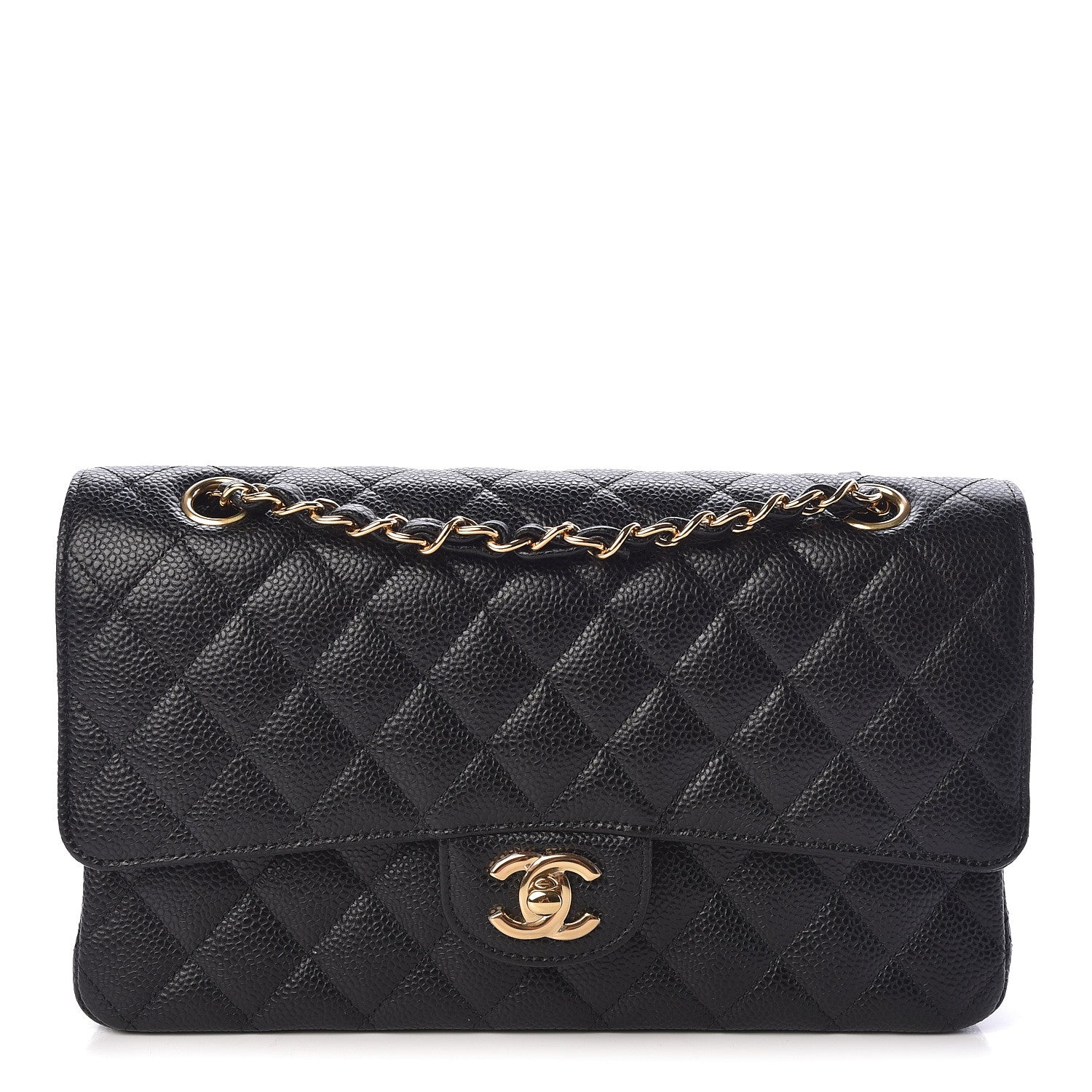 Chanel Caviar Quilted Medium Double Flap Black 1 of 10