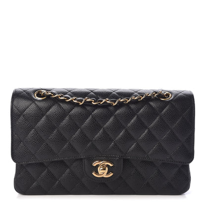Chanel Caviar Quilted Medium Double Flap Black 1 of 10