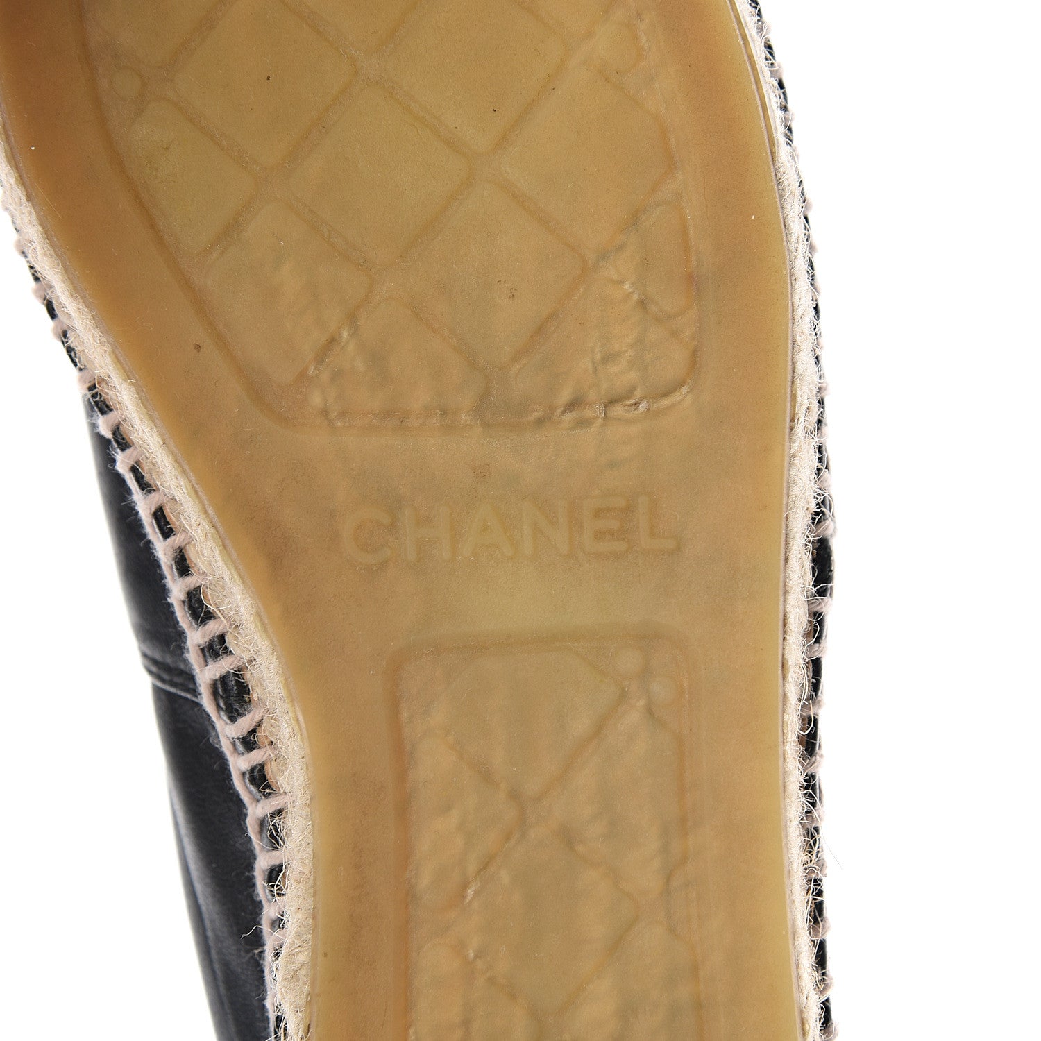 Chanel Lambskin CC Espadrilles 36 Black 8 of 8