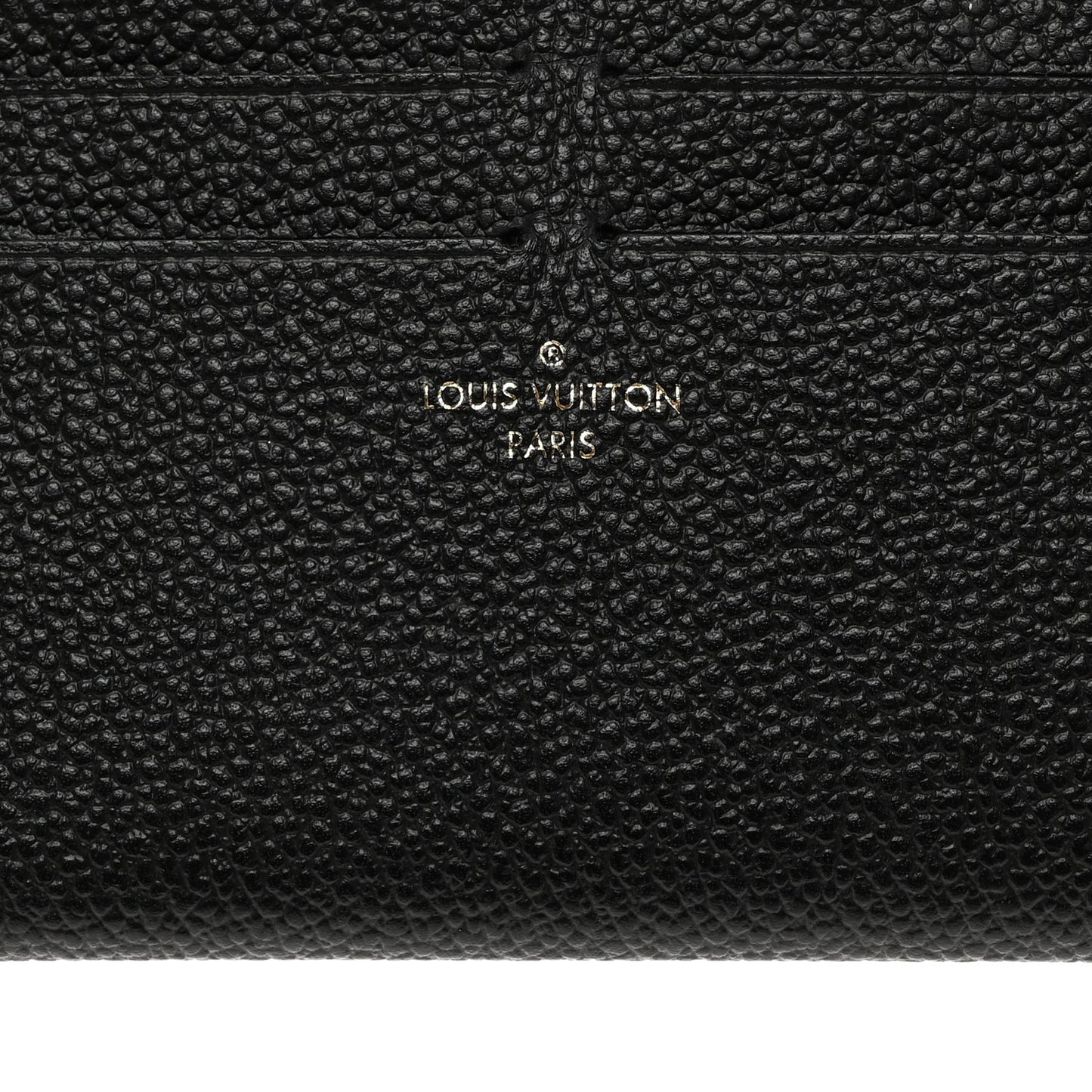 Calfskin Felicie Chain Wallet Card Holder Insert Black