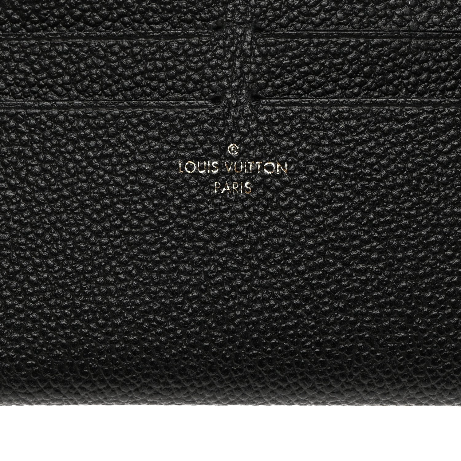 Louis Vuitton Calfskin Felicie Chain Wallet Card Holder Insert Black 6 of 7
