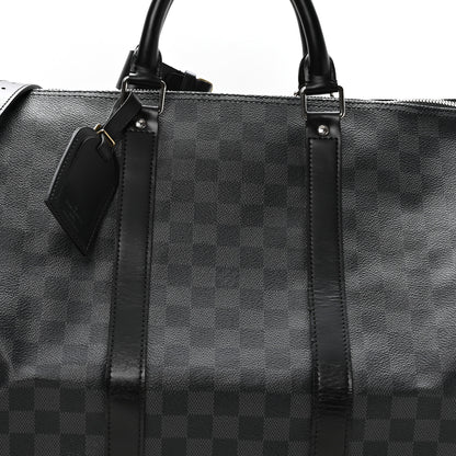 Louis Vuitton Damier Cobalt Keepall Bandouliere 55 7 of 9