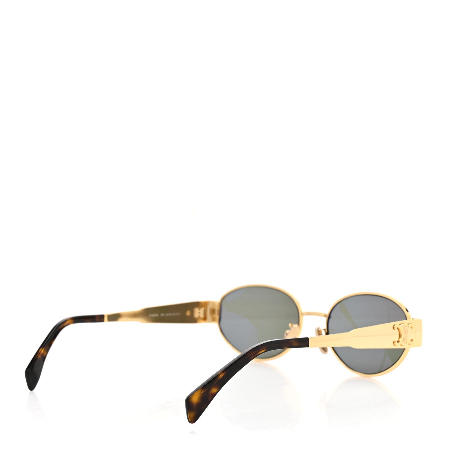 Celine Metal Triomphe 01 Sunglasses CL40235U Gold Green 4 of 7