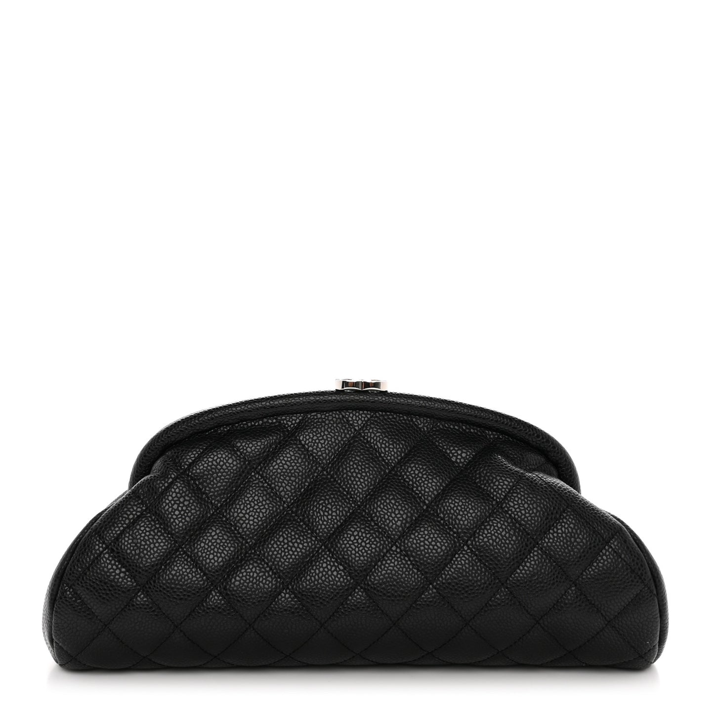 Caviar Quilted Timeless Clutch Black