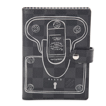 Louis Vuitton Damier Graphite Trunks and Locks Small Ring Agenda Cover 1 of 6