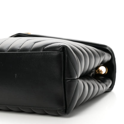 Saint Laurent Calfskin Y Quilted Monogram Medium Loulou Chain Satchel Black 10 of 11