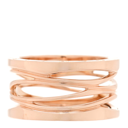 Bulgari 18K Rose Gold B.Zero1 Legend Four-Band Ring 58 8.5 3 of 4