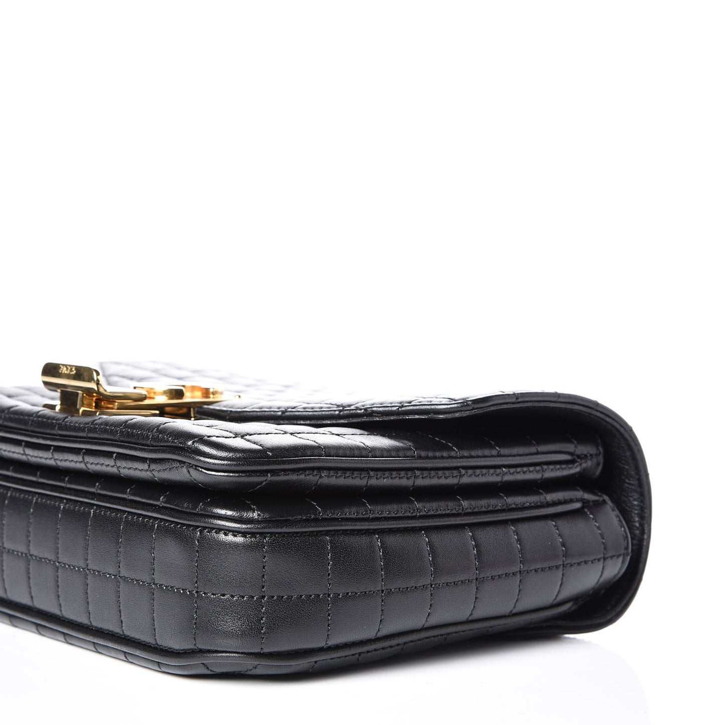 Calfskin Quilted Medium C Bag Black