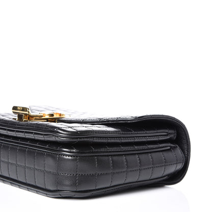 Celine Calfskin Quilted Medium C Bag Black 9 of 10