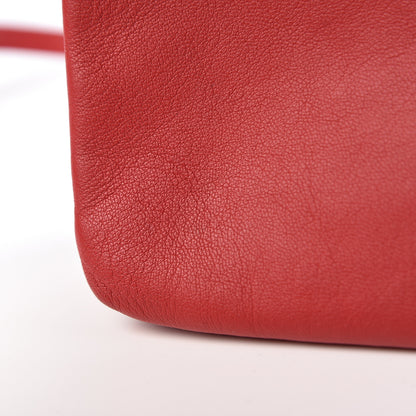 Celine Lambskin Small Trio Crossbody Bag Red 13 of 22