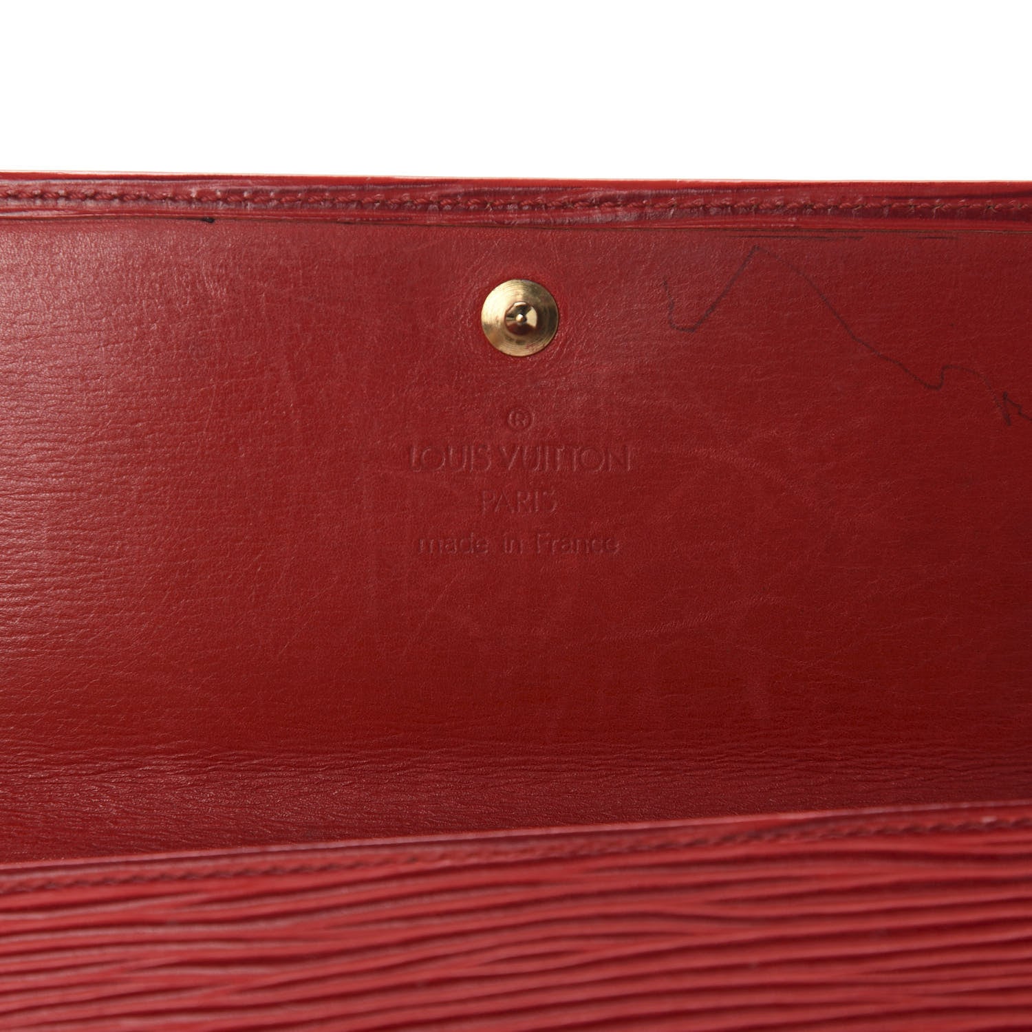 Louis Vuitton Epi Sarah Wallet Castillan Red 8 of 9