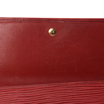 Louis Vuitton Epi Sarah Wallet Castillan Red 8 of 9