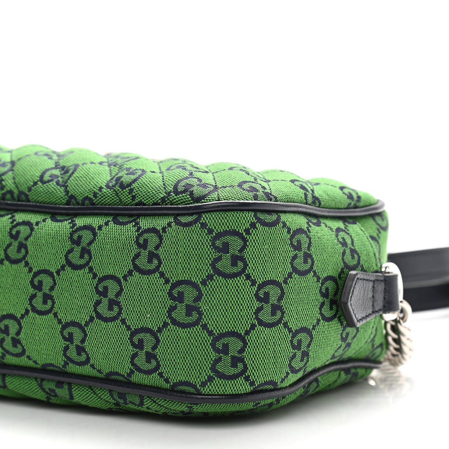 Monogram Multicolor Matelasse Diagonal Small GG Marmont Chain Shoulder Bag Green Blue