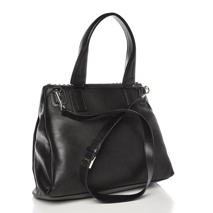 Givenchy Calfskin Studded Medium Pandora Pure Flap Bag Black White 4 of 8