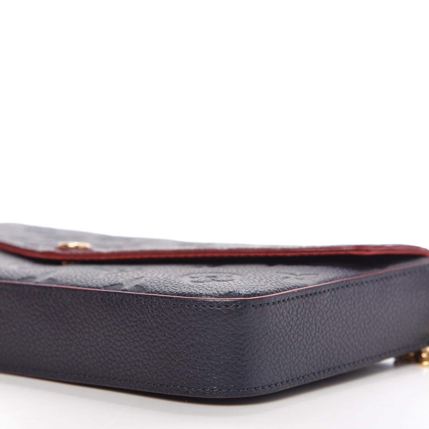 Louis Vuitton Empreinte Pochette Felicie Chain Wallet Marine Rouge 8 of 12