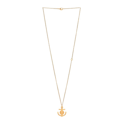 Chanel Anchor CC Pendant Necklace Gold 3 of 5