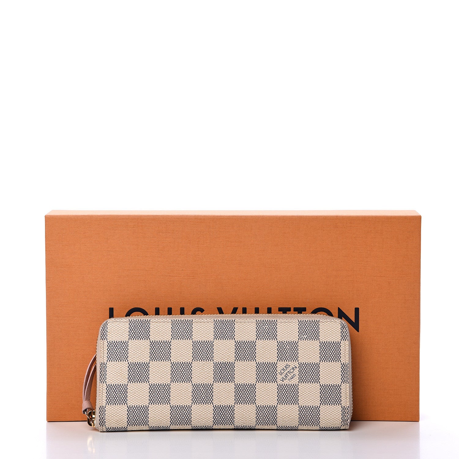 Louis Vuitton Damier Azur Clemence Wallet Rose Ballerine 10 of 10