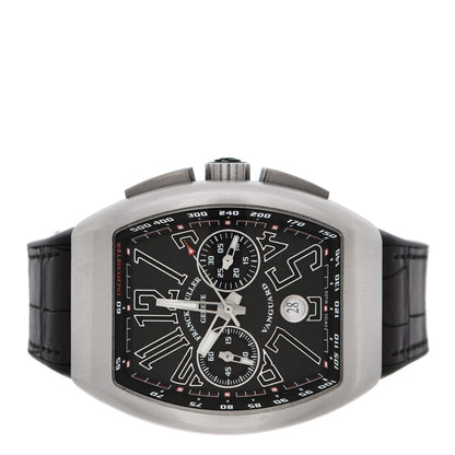 Franck Muller Stainless Steel Alligator 45mm Vanguard Chronograph Automatic Watch Black V45CCDT 2 of 6