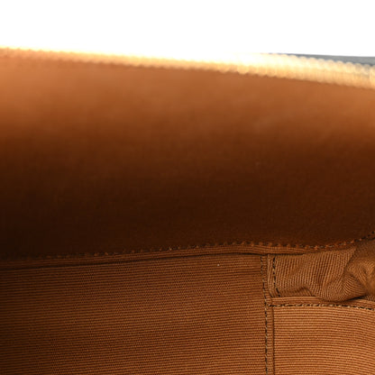 Celine Triomphe Canvas Calfskin Cuir Box On Chain Tan 4 of 10