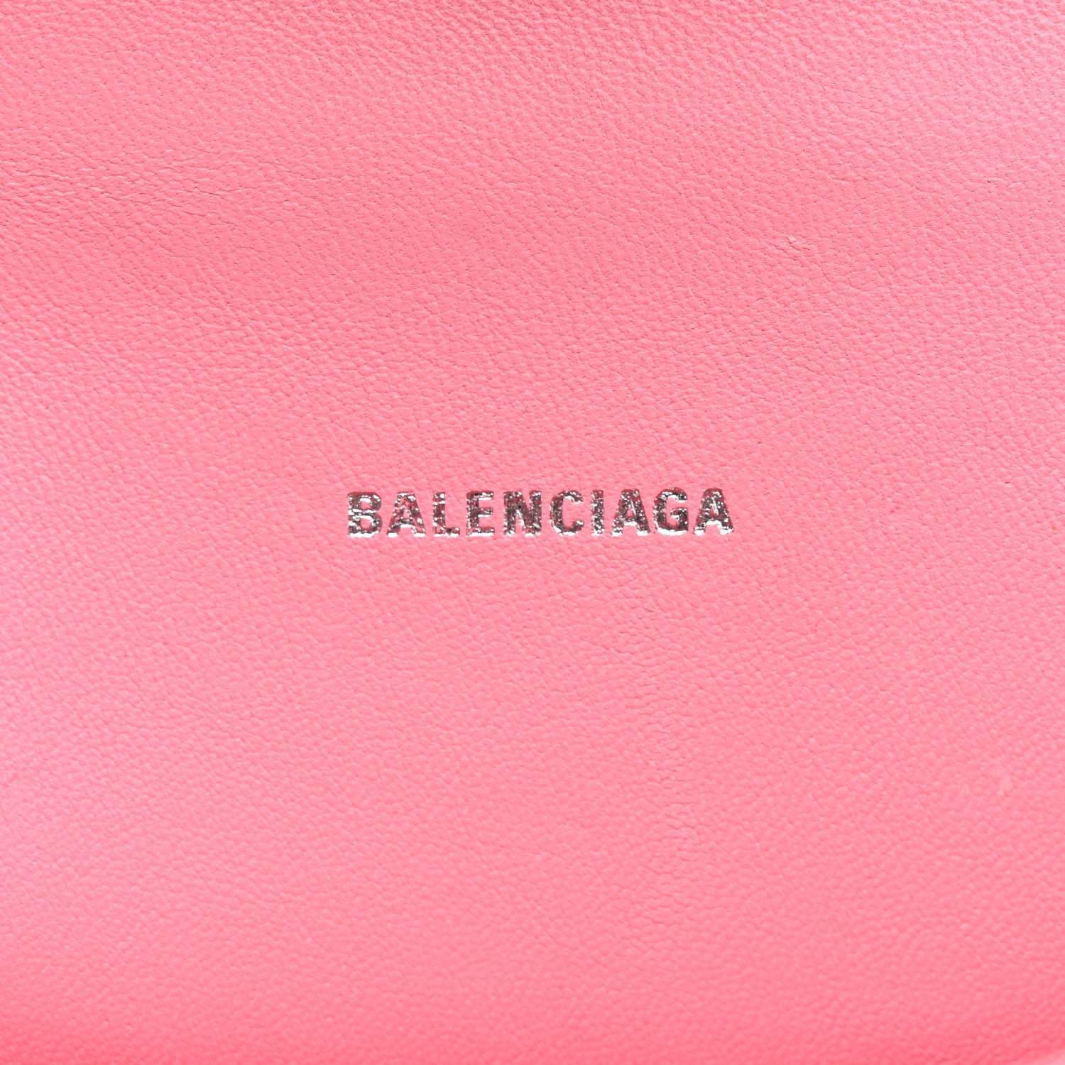 Balenciaga Shiny Calfskin Crocodile Embossed Hourglass Top Handle Bag XS Sweet Pink 6 of 14