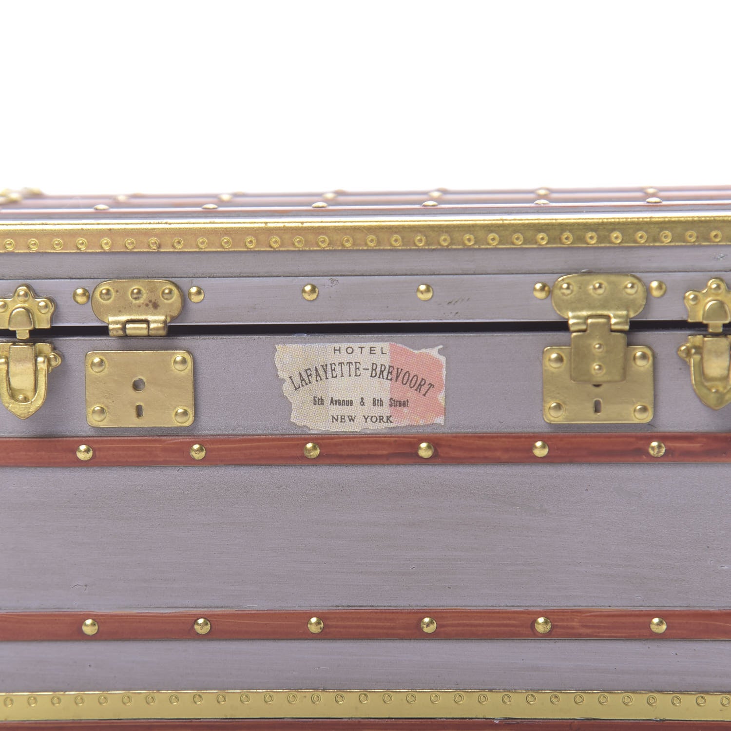 Louis Vuitton Mini Malle Zinc Trunk Paperweight Jewelry Box 8 of 9
