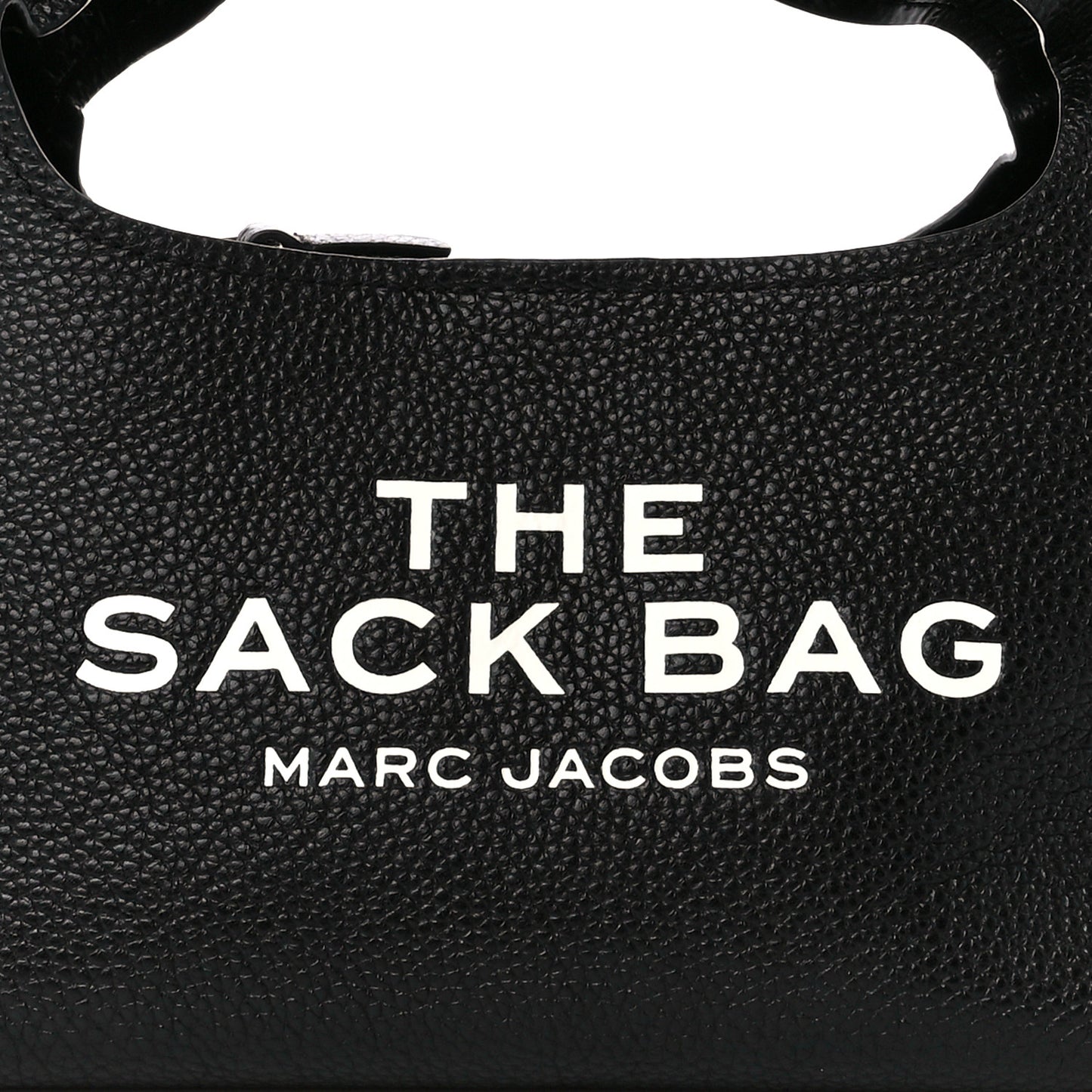 Grained Calfskin Mini The Sack Bag Black