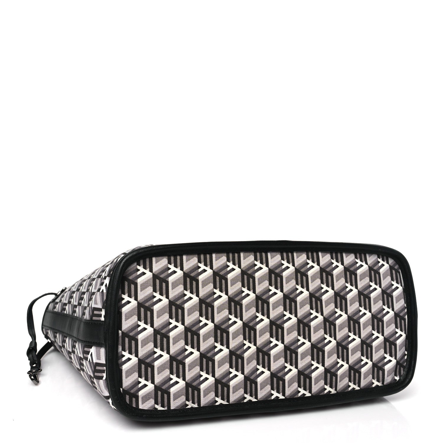 MCM Visetos Small Liz Reversible Shopper Tote Black 7 of 14