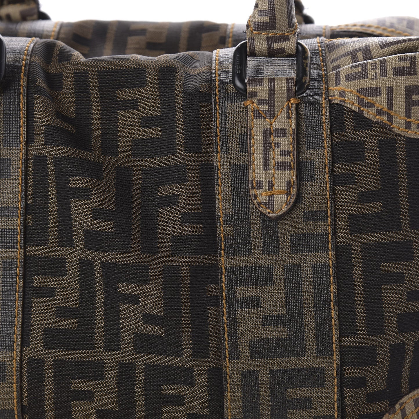 Zucca Zucchino Mixed Media Small B Mix Tote Tobacco