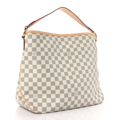 Louis Vuitton Damier Azur Delightful MM Rose Ballerine 3 of 8