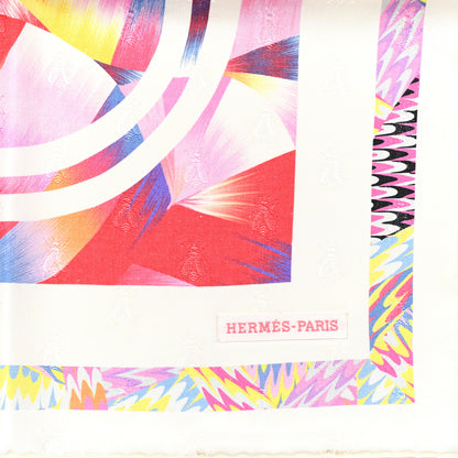 Hermes Silk Brides De Gala Marble Scarf 90 Rose Ivoire Multicolor 2 of 4