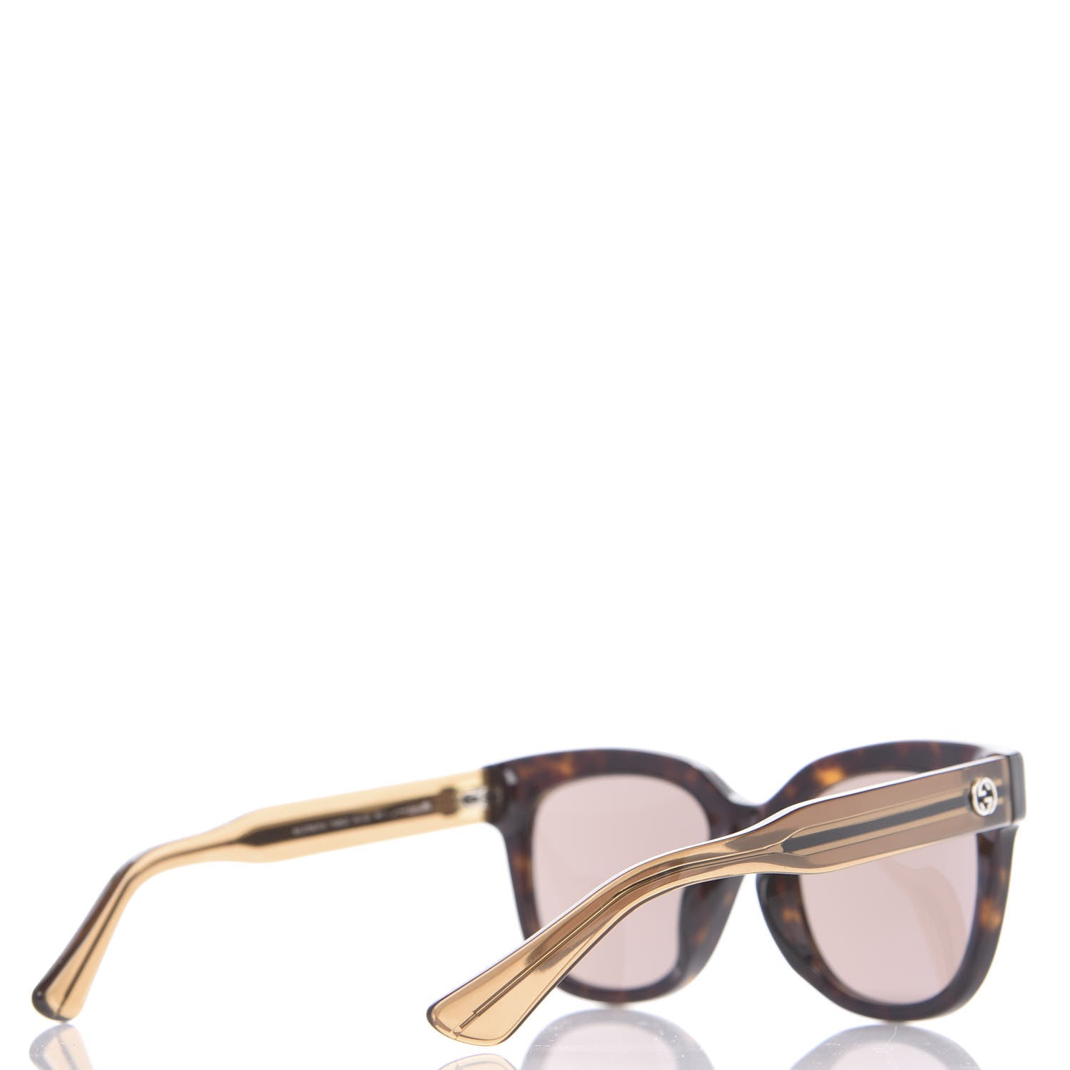 Gucci Acetate Square Frame Sunglasses GG3756FS Tortoise 4 of 8