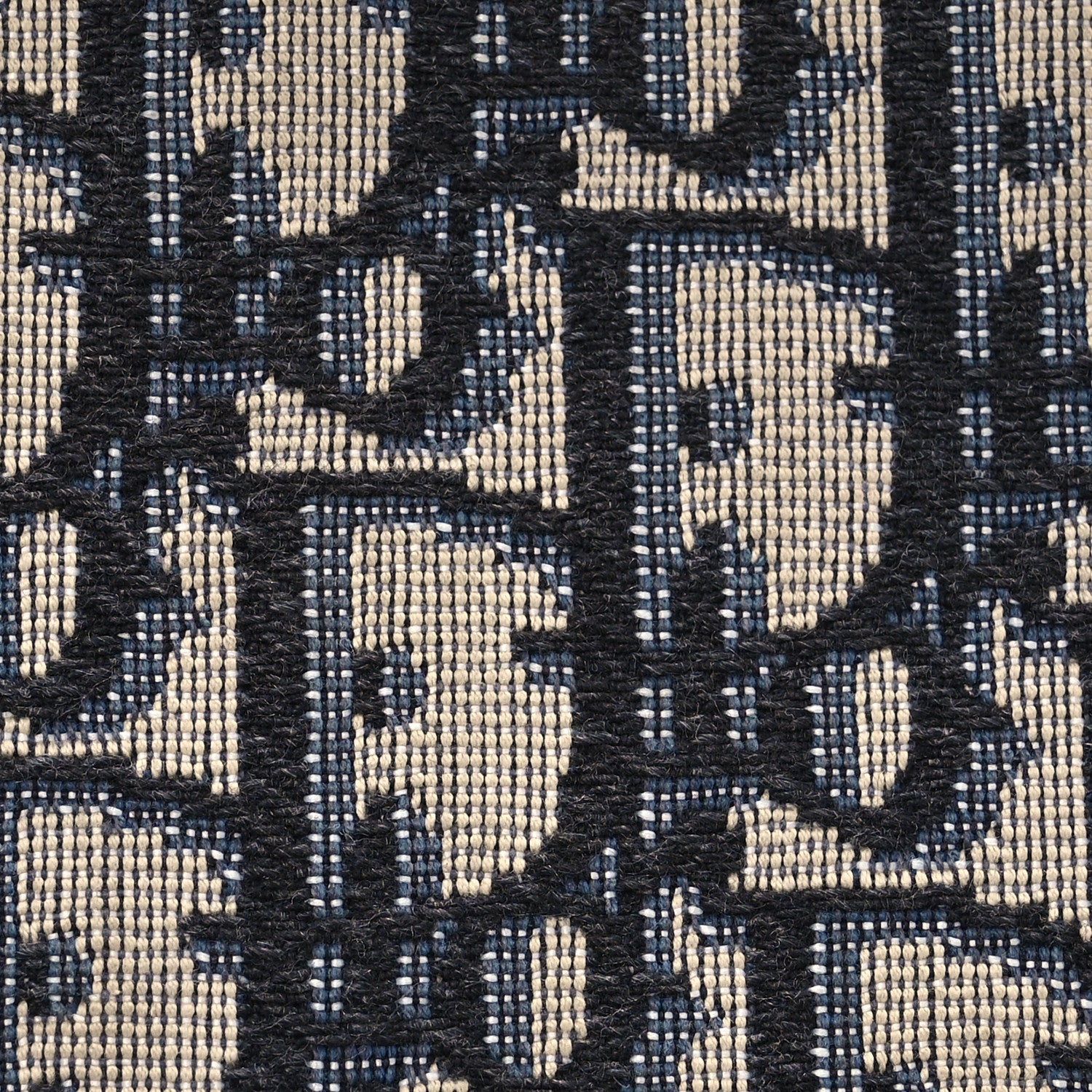 Christian Dior Oblique Saddle Pouch With Strap Navy Blue 12 of 20