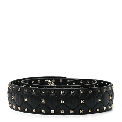 Valentino Garavani Lambskin Rockstud Spike Shoulder Strap Black 2 of 4