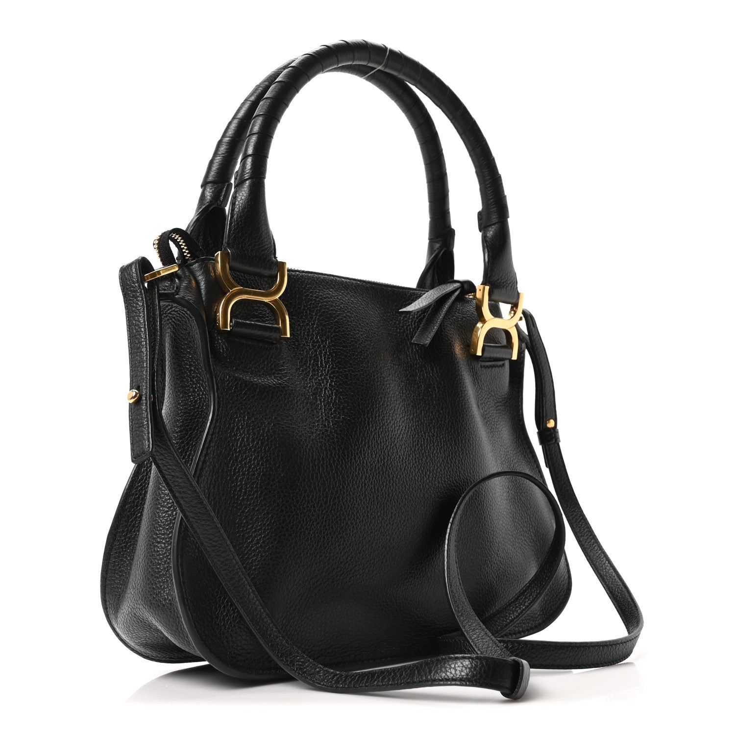 Chloe Calfskin Small Marcie Satchel Black 3 of 10