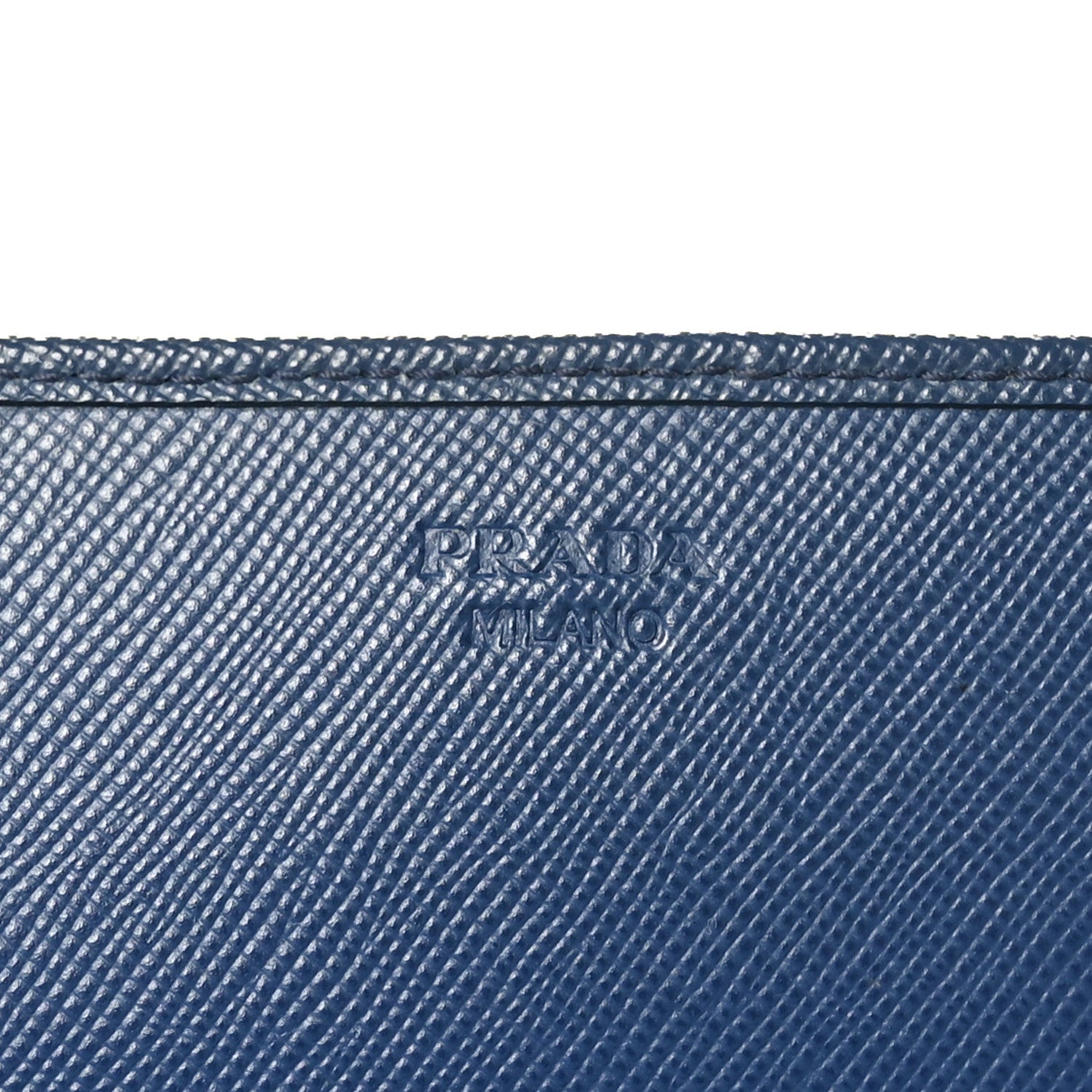 Prada Saffiano Metal Oro Chain Wallet Bleuette 7 of 11