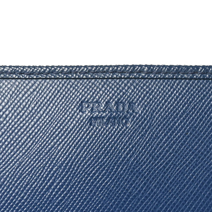 Prada Saffiano Metal Oro Chain Wallet Bleuette 7 of 11