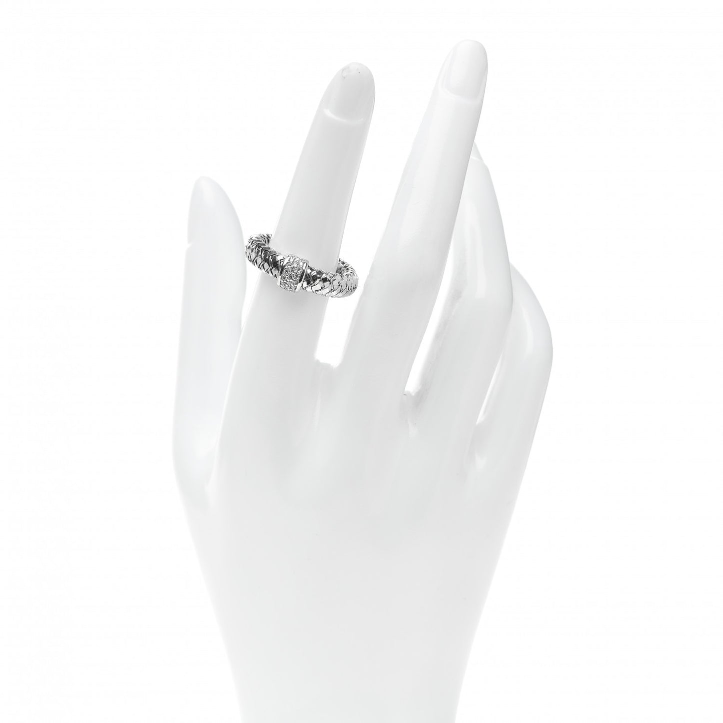 18K White Gold Diamond Primavera Ring 54 6.75
