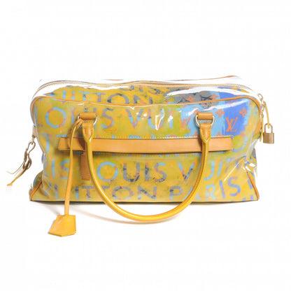 Louis Vuitton Monogram Pulp Defile Weekender PM Yellow 1 of 8